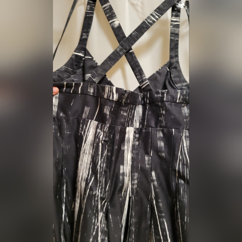 Calvin Klein Black and White Midi Dress - Picture 3 of 5